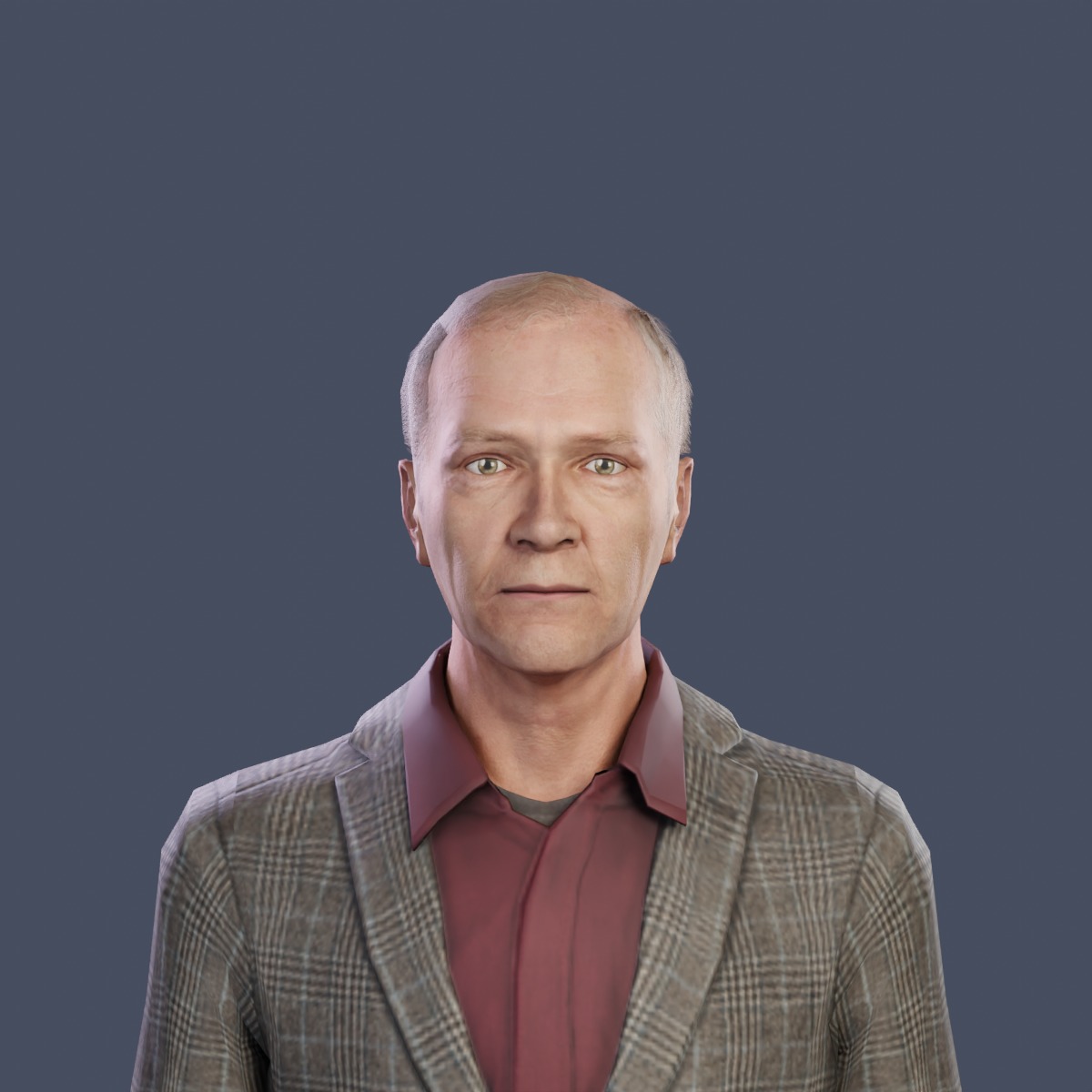 Cameron · Executive 3D character